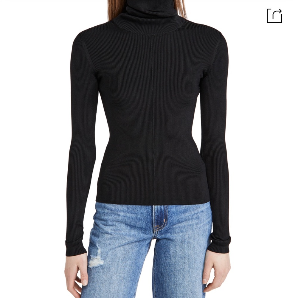 Veronica Beard Kreia Turtleneck Pullover In Black